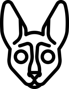Cornish Rex Cat Digital Sketch Svg Design, Free Vectors File